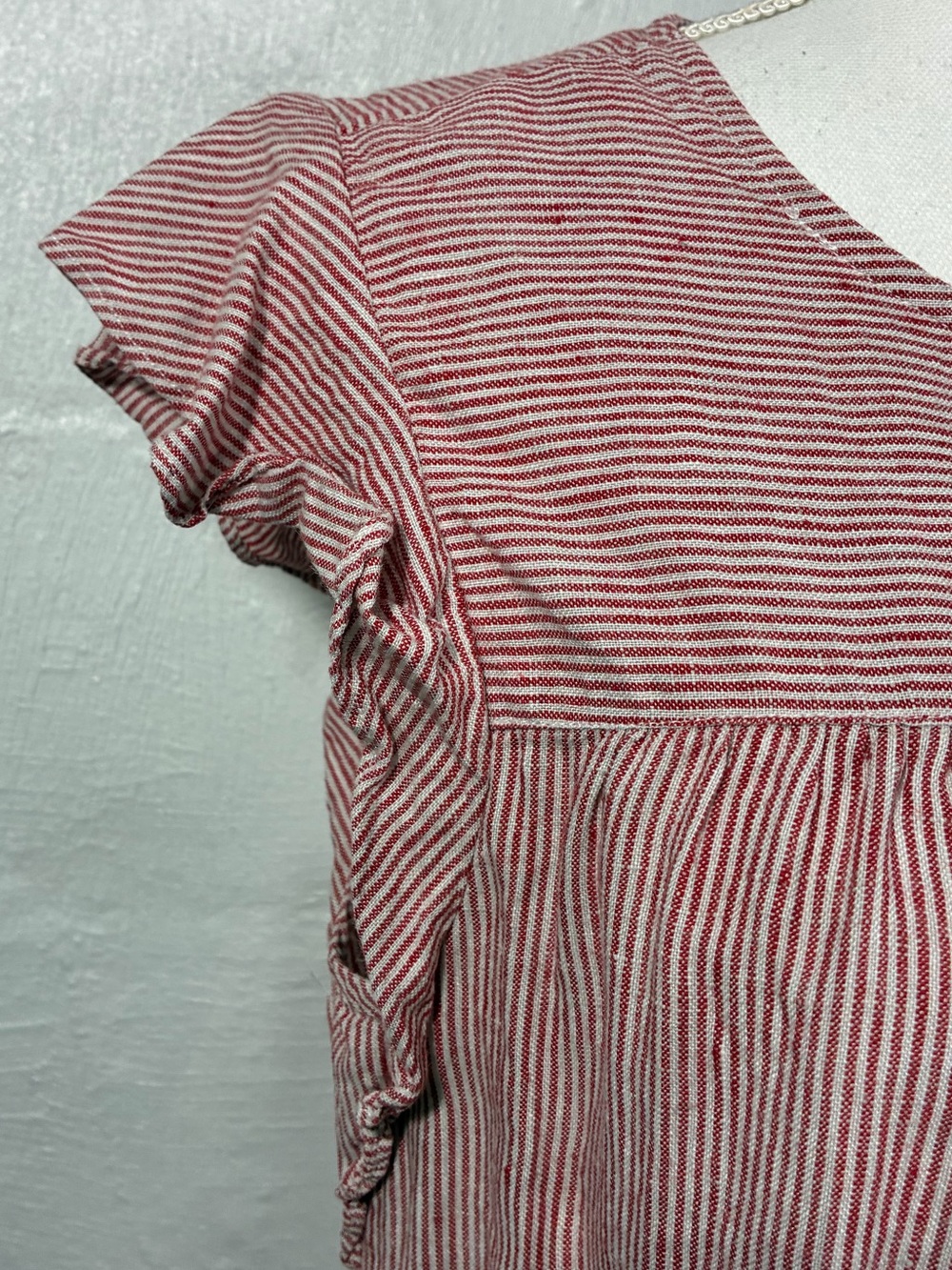 CYNTHIA ROWLEY LINEN STRIPPED DRESS - Picture 10 of 16